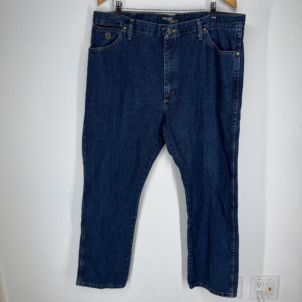 Wrangler George Strait Collection Mens Blue Denim Jeans 40x30 Workwear Western